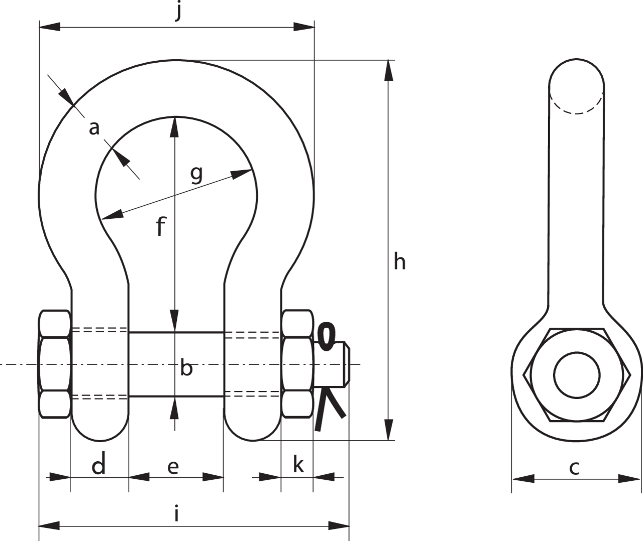 Super Shackles G-5263 drawing Super Shackles G-5263 drawing