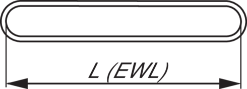 Roundsling effective work length